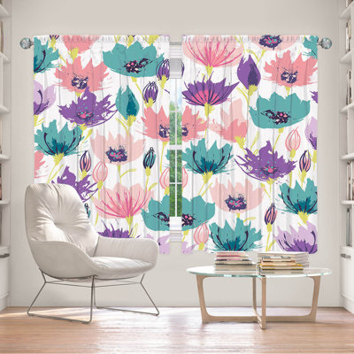 Paire de rideaux obscurcissant en polyester Elkita