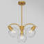 Lustre spoutnik linéaire moderne à 4 lumières avec abat-jour en verre-1657340266