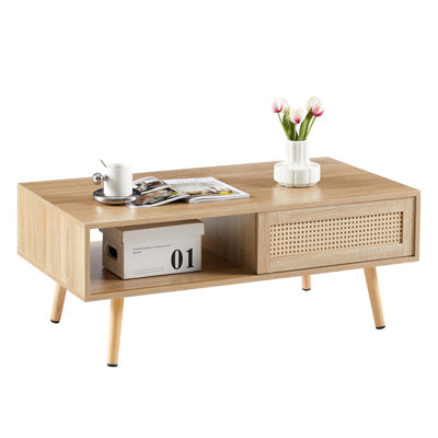 41.34" Rattan Coffee table by Bay Isle Home