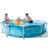 Aluminum Oval Frame Set Pool H x W x L , with Pump Included-61773525-61773526