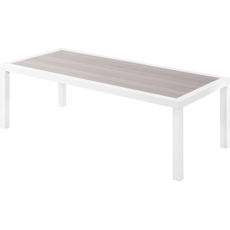 Table basse Vernola, Gris clair / blanc