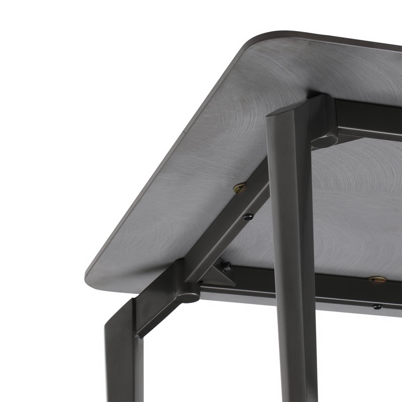Bruch 4 - Person Dining Set, Grey, Black