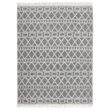 Alberta Geometric Area Rug in Gray/White