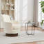Fauteuil demi-tonneau pivotant en polyester