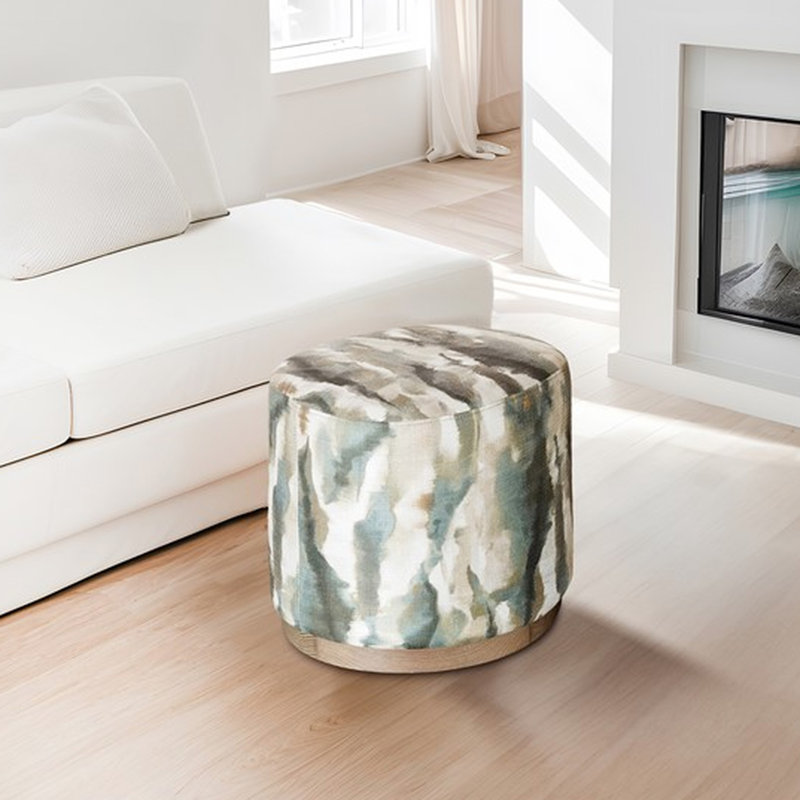 Design moderne ovale avec mousse à haute densité et contreplaqué 18,03 po Largeur chêne rouge