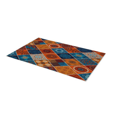 Premium Hall Carpet, 3D Digital Printed, 39.4 x 59.1 Inches | 100% Polyester, Antibacterial, Non-Slip Underside | Pile Height: 0.04 Inches, Machine Washable, Ideal for Living Room & Entryway Decor