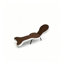 Chaise longue rembourrée pliable avec pieds robustes