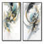 «Turquoise and Gold Mosaic Echoes», 2 pièces-1154159149-1154159145