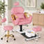 Fauteuil pédicure avec bain de pieds à massage, fauteuil spa pivotant à 360 degrés - Rose-108112517