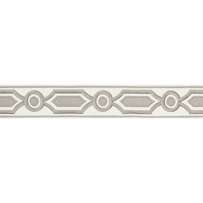 Treillis Passementerie Ganden Fabric, Gray