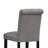 2pcs Grey With Padded Seats - Blend, 19"w X 45"h , 2 Upholstered Backs, Legs, 23"w 19"d-1810197023