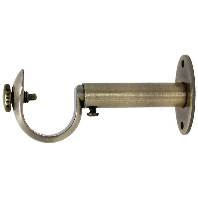 Pesina Zinc Cast Mounting Bracket, Antique Brass