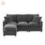 Canapé modulaire en chenille avec disposition personnalisable et mousse haute densité pour un confort et une durabilité ultimes