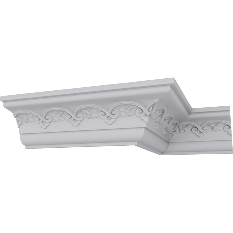 Lisbon White Polyurethane Decorative Crown Moulding
