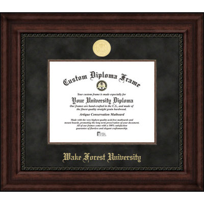 Cadre de diplôme de direction wake forest demon deacons NCAA
