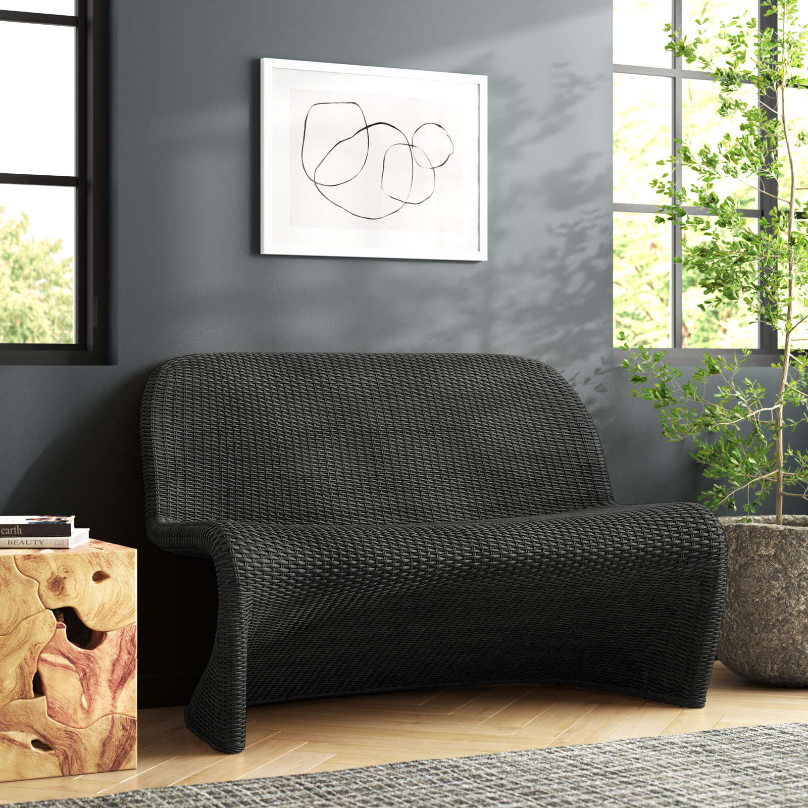 Daughtery Bench, Vintage Coal