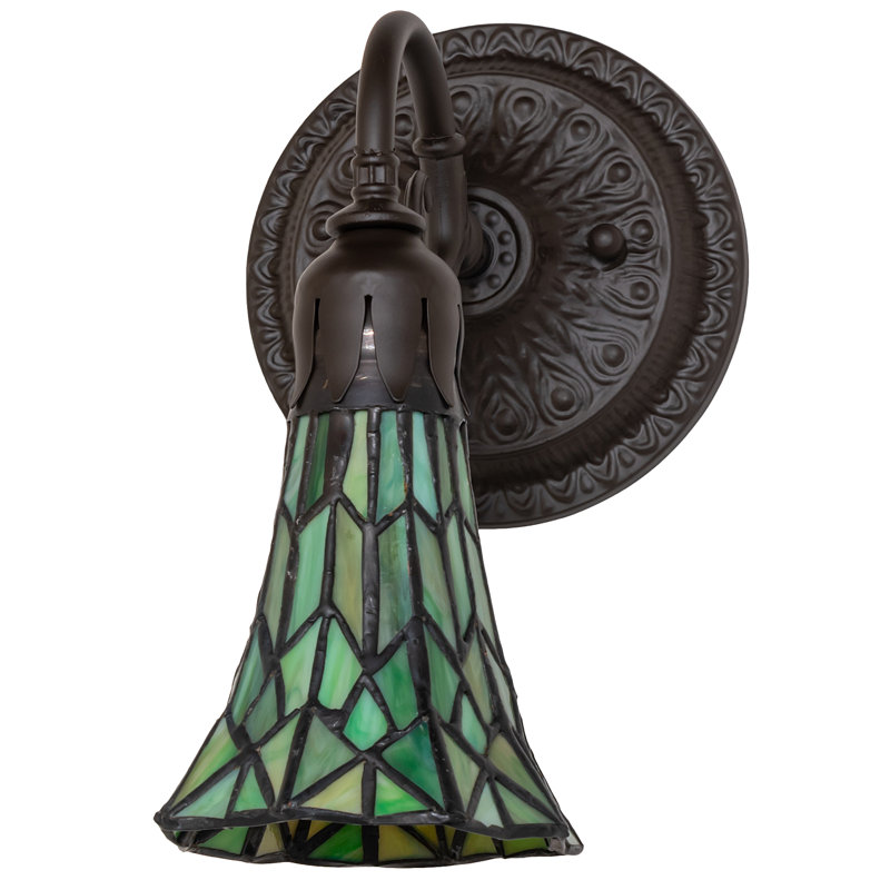 Gazon Armed Sconce, Amber/Green