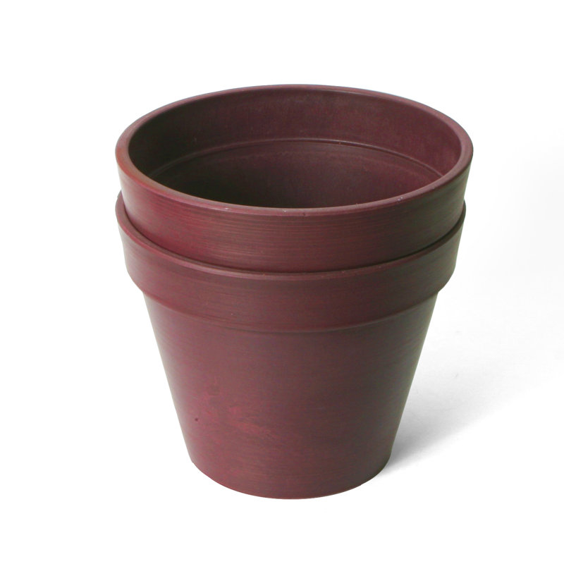 Ensemble de pots à fleurs en composite Cara, H 8 po x l 10 po x p 10 po, Mauve