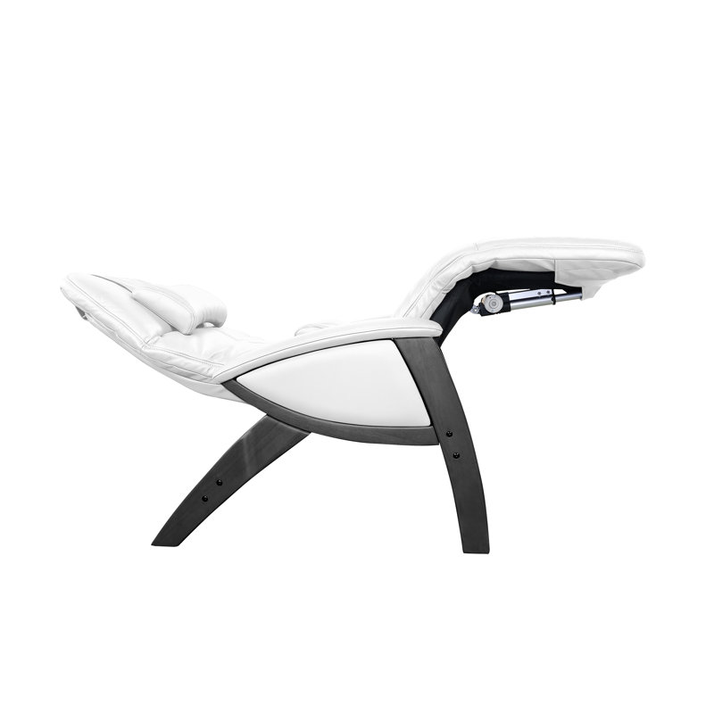 Snowfall White Contemporary Massage Recliner in Faux Leather