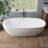 Johanna 71'' Acrylic Freestanding Tub Freestanding Soaking Bathtub