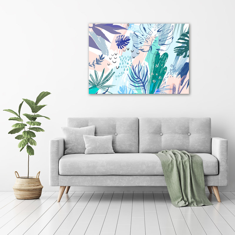 Tropical Leaves - Wrapped Canvas Print