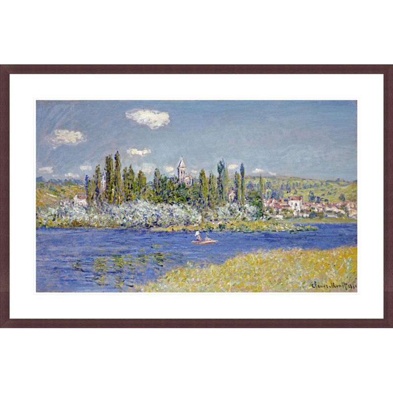 «Vetheuil» par Claude Monet, impression giclée sur cadre, H 27,83 po x l 41,5 po