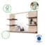 Jakiah Rectangle Wall Mirror with Shelves-2070463763