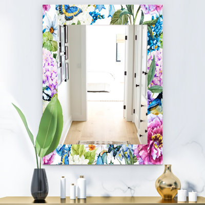 Miroir mural fleur 51