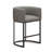 Upholstered Counter Stool with Metal Frame-700957488