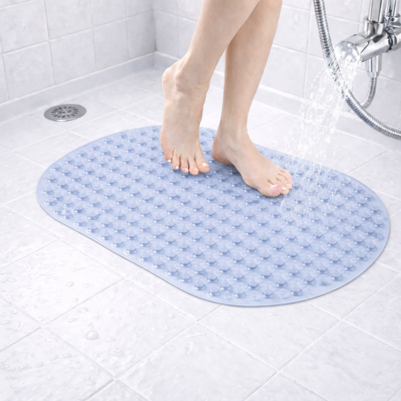 Shower Bathtub Mat Solid, Blue