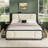 Upholstered Platform Bed with 2 Storage Drawers, Modern Bed Frame with Charging Station, Storage Bed with Velvet Tufted Headboard, No Spring Boxing Needed-1819748593