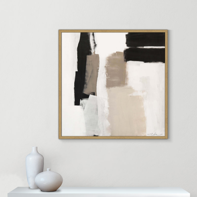 «Earth Scapes II-A» par Casa Fine Arts, H 32 po x l 32 po x P 0,75 po, Cadre naturel mince