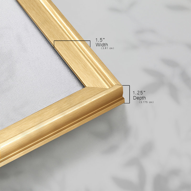" Obfuscate I ", 14" H x 20" W x 1.5" D, Gold