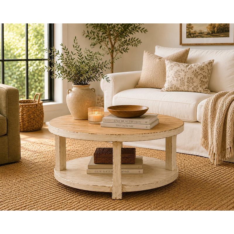 Amalfi Solid Wood Coffee Table, White