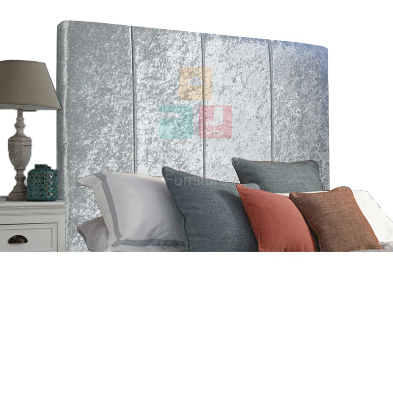 Alton Upholstered Headboard, Single (3'), Silver