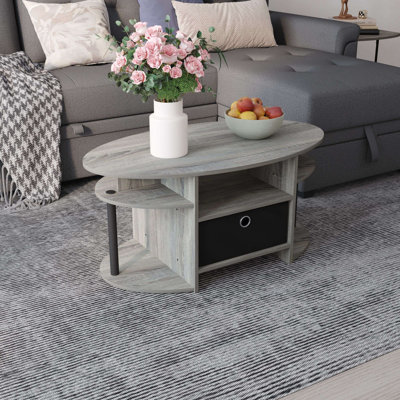 Table basse avec tablettes et tiroir à casiers de rangement Modern Modern