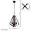 Luminaire suspendu noir 4 lumières