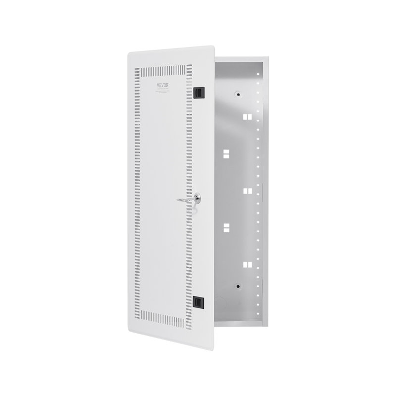 Enceinte de centre multimédia structurée 28 po avec gestion des câbles de porte à charnière ventilée
