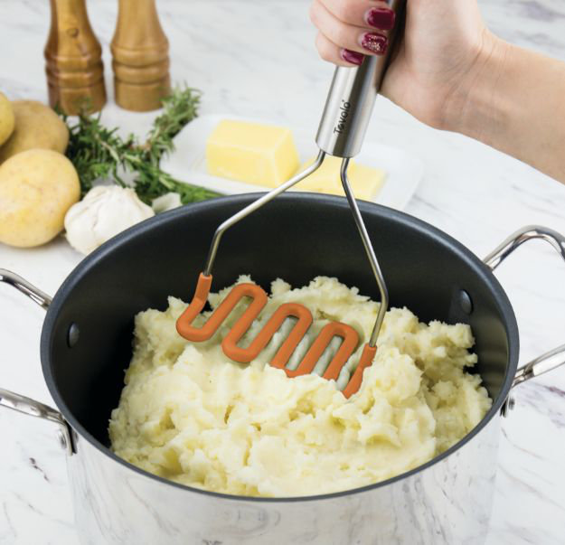 Apricot Silicone and Stainless Steel 6-Piece Kitchen Utensil Set