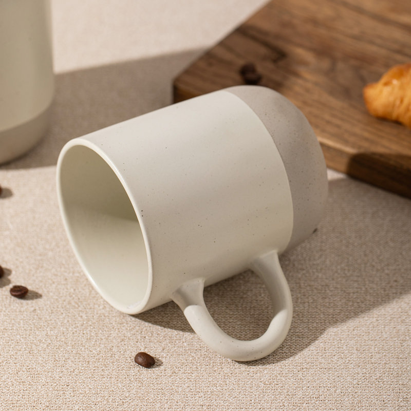 ALOFMO 4 Piece 14oz Coffee Mugs, White