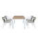 Moitoso Rectangular 4 - Person 160cm Long Dining Set with Cushions