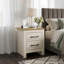 Limestone Manufactured Wood Bedside Table-612853006
