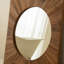 Solid Wood Square Mirror