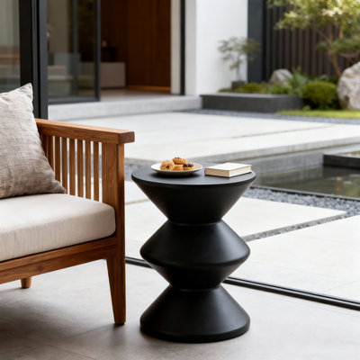 Table d'appoint moderne d'extérieur, table de chevet d'intérieur