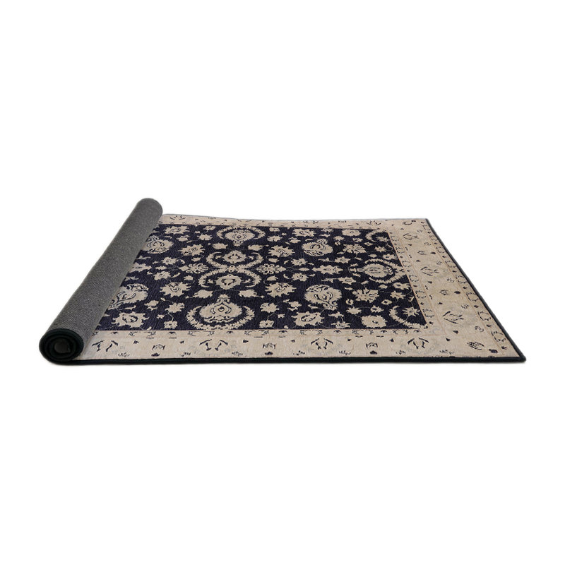 Tapis oriental brun / bleu Kearsarge, Rond 4 pi