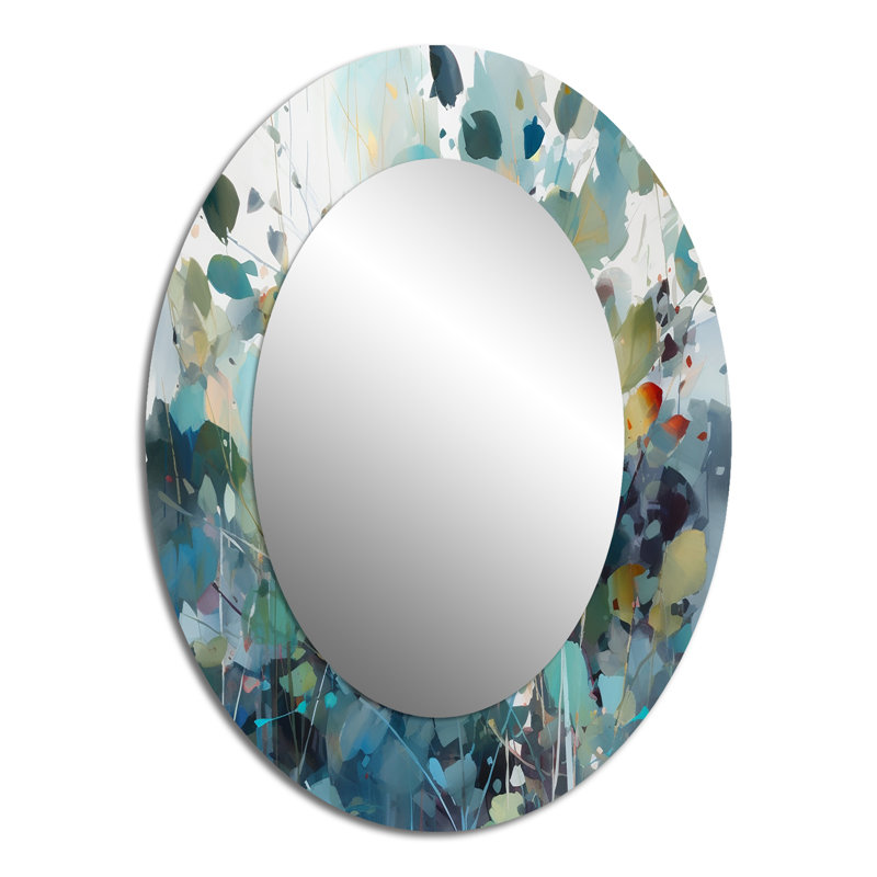 Miroir mural vert Green Leaf Foliage III, 40 po x 30 po