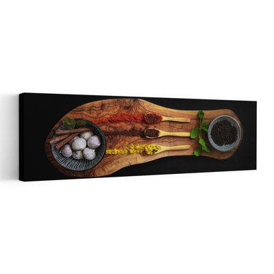 «Vibrant Culinaire Épices», art mural contemporain vibrant