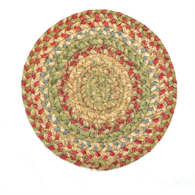 Highland 8" Round Jute Placemats (Set of 3) Farmhouse Trivets for Kitchen and Dining Table Mat