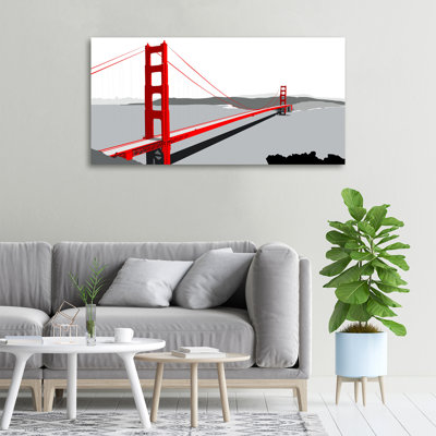 San Francisco Bridge - No Frame Print on Canvas