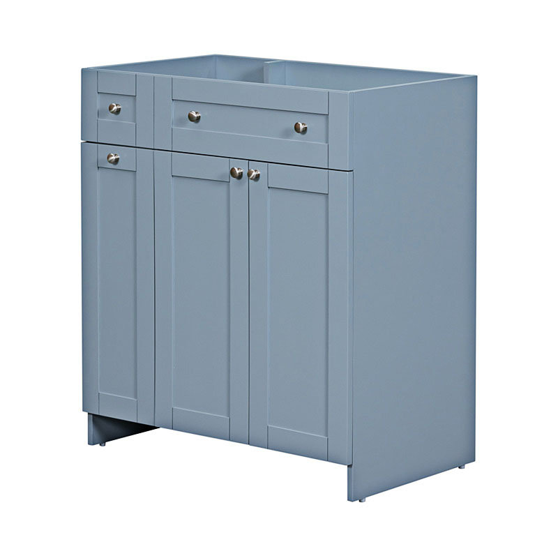 Base de meuble-lavabo simple 29 po seulement, Bleu clair
